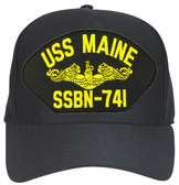 USS Maine SSBN-741 (Gold Dolphins) Submarine Officers Cap