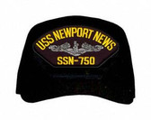 USS Newport News SSN-750 (Silver Dolphins) Submarine Enlisted Cap