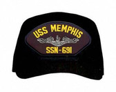 USS Memphis SSN-691 ( Silver Dolphins ) Submarine Enlisted Cap