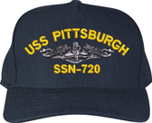 USS Pittsburgh SSN-720 ( Silver Dolphins ) Submarine Enlisted Cap