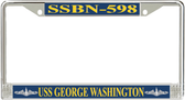 USS George Washington SSBN-598 License Plate Frame