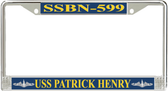 USS Patrick Henry SSBN-599 License Plate Frame