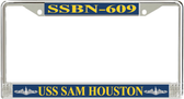 USS Sam Houston SSBN-609 License Plate Frame