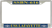 USS Lafayette  SSBN-616 License Plate Frame