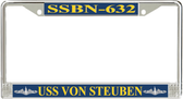 USS Von Steuben SSBN-632 License Plate Frame
