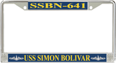 USS Simon Bolivar SSBN-641 License Plate Frame