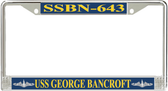 USS George Bancroft SSBN-643 License Plate Frame