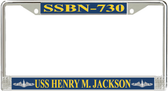 USS Henry M. Jackson SSBN-730 License Plate Frame