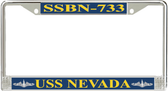 USS Nevada  SSBN-733 License Plate Frame