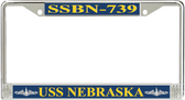 USS Nebraska  SSBN-739 License Plate Frame