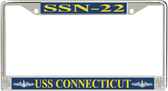 USS Connecticut SSN-22 License Plate Frame