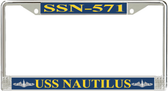 USS Nautilus SSN-571 License Plate Frame
