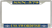 USS Swordfish SSN-579 License Plate Frame