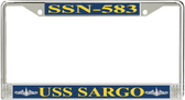 USS Sargo SSN-583 License Plate Frame