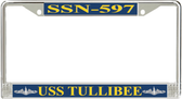 USS Tullibee SSN-597 License Plate Frame
