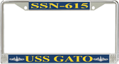 USS Gato SSN-615 License Plate Frame