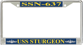 USS Sturgeon SSN-637 License Plate Frame