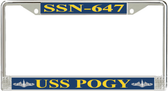 USS Pogy SSN-647 License Plate Frame