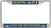USS Queenfish SSN-651 License Plate Frame