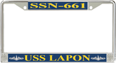 USS Lapon SSN-661 License Plate Frame