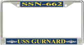 USS Gurnard SSN-662 License Plate Frame