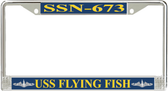 USS Flying Fish SSN-673 License Plate Frame