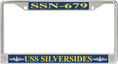 USS Silversides SSN-679 License Plate Frame