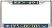USS Groton SSN-694 License Plate Frame