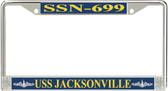 USS Jacksonville SSN-699 License Plate Frame