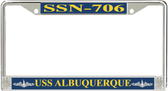 USS Albuquerque SSN-706 License Plate Frame
