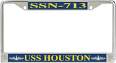 USS Houston SSN-713 License Plate Frame