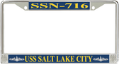USS Salt Lake City SSN-716 License Plate Frame