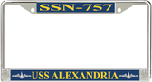USS Alexandria SSN-757 License Plate Frame