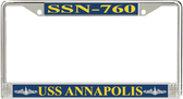 USS Annapolis SSN-760 License Plate Frame