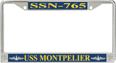 USS Montpelier SSN-765 License Plate Frame