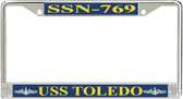USS Toledo SSN-769 License Plate Frame