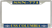 USS Columbia SSN-771 License Plate Frame