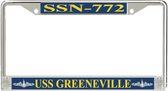 USS Greeneville SSN-772 License Plate Frame