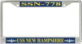 USS New Hampshire SSN-778 License Plate Frame