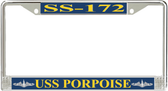USS Porpoise SS-172 License Plate Frame