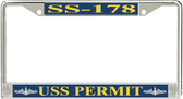 USS Permit SS-178 License Plate Frame