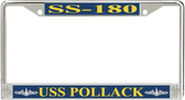 USS Pollack SS-180 License Plate Frame