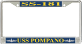 USS Pompano SS-181 License Plate Frame