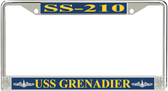 USS Grenadier SS-210 License Plate Frame