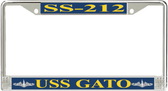 USS Gato SS-212 License Plate Frame
