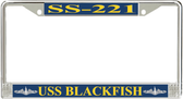 USS Blackfish SS-221 License Plate Frame