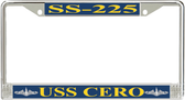 USS Cero SS-225 License Plate Frame