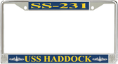 USS Haddock SS-231 License Plate Frame