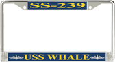 USS Whale SS-239 License Plate Frame