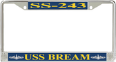 USS Bream SS-243 License Plate Frame